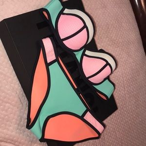 Authentic Triangl Bikini Poppy Flamingo Fling
